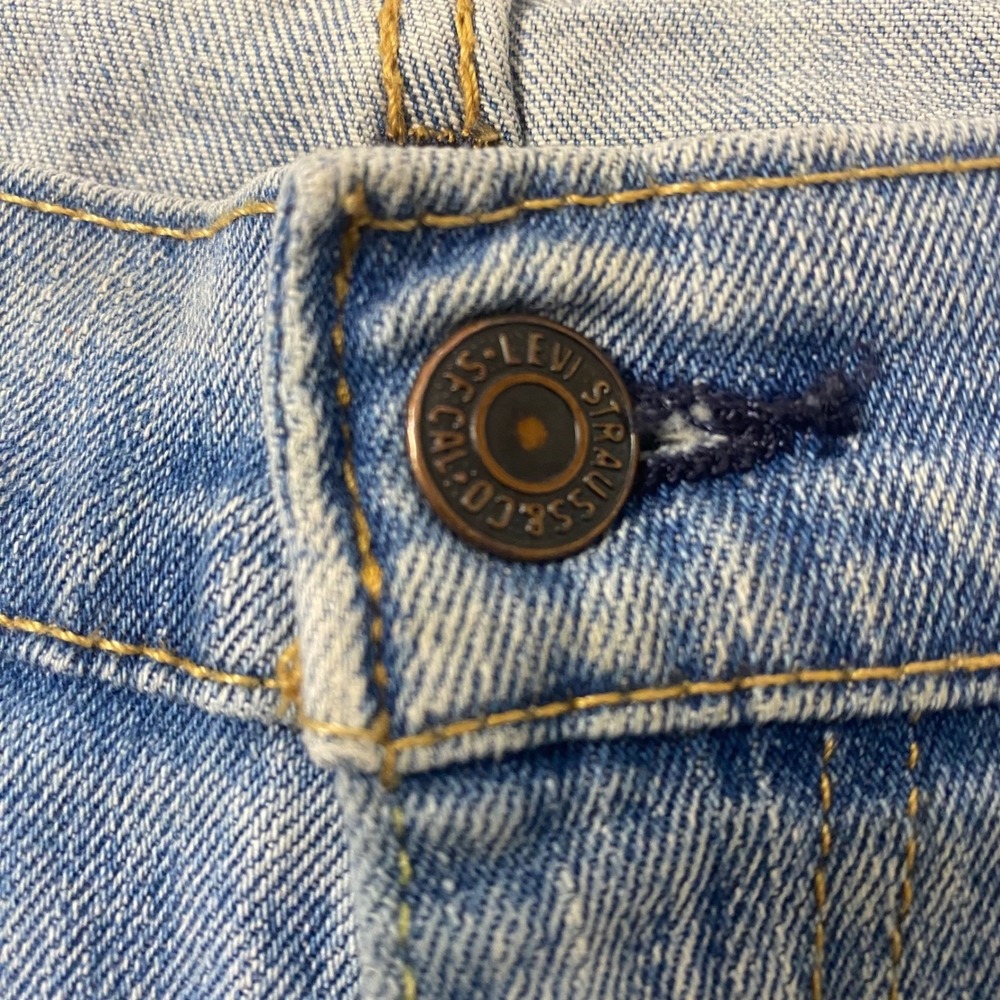 Levi‎ Strauss & Co 505 Mens Jeans W38 L30 Light Wash Denim Cotton Classic Fit - Picture 2 of 8